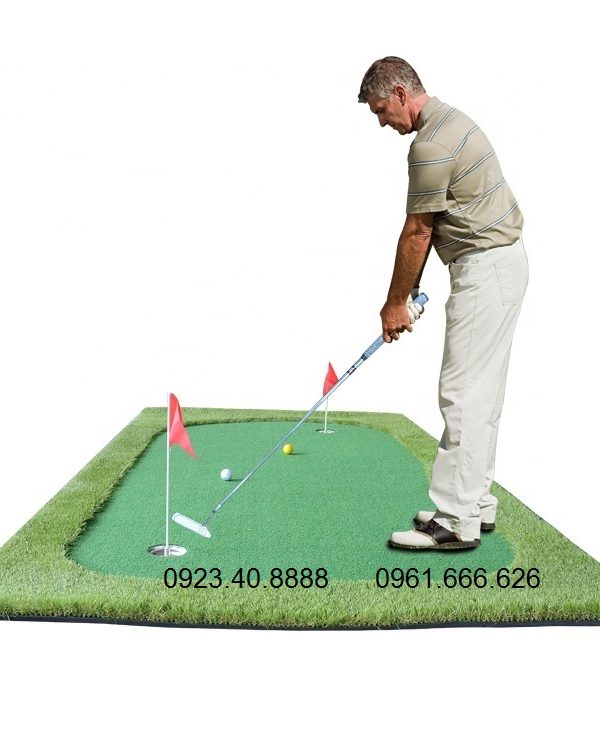 Thảm Golf Putting 1,5x3m - Kèm 4 Lỗ Cờ Inox