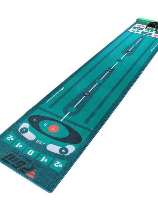 Thảm Tập Golf Putting Mô Phỏng Đa Góc – Thảm Velvet Cao Cấp Vạch Chia Khoảng Cách & Góc Đánh