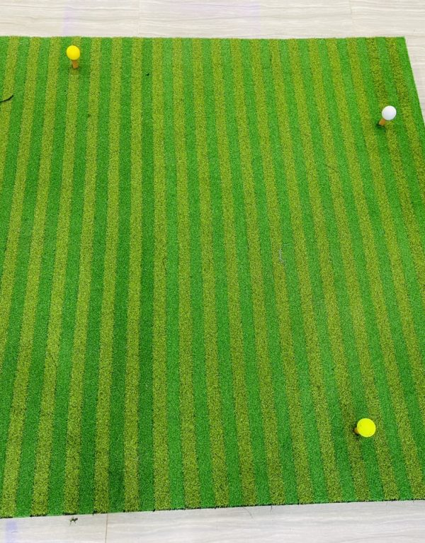 Thảm tập golf 2D kẻ sọc mẫu mới 1,5x1,5m